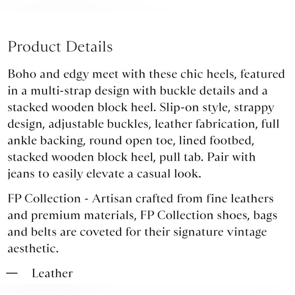 FREE PEOPLE BUCKLE UP BABY BLOCK HEELS - Picture 11 of 11